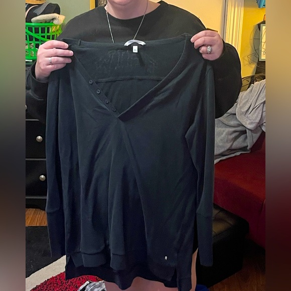 Victoria Secret Angel Sweatshirt Quarter Button - Picture 1 of 4